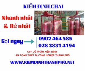 Hình ảnh kiểm định Chai