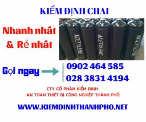 Hình ảnh kiểm định Chai