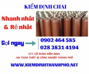 Hình ảnh kiểm định Chai