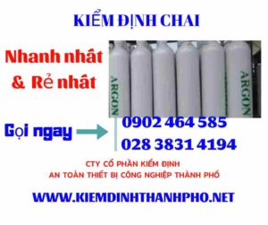 Hình ảnh kiểm định Chai