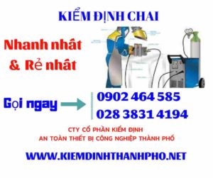 Hình ảnh kiểm định Chai