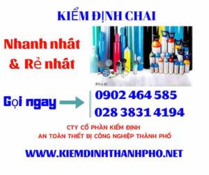 Hình ảnh kiểm định Chai