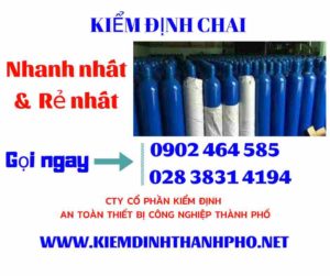 Hình ảnh kiểm định Chai