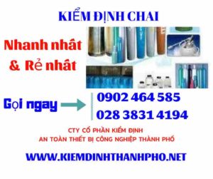 Hình ảnh kiểm định Chai