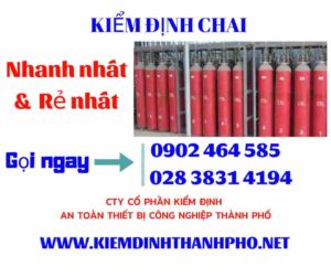 Hình ảnh kiểm định Chai