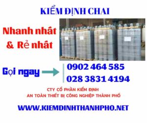 Hình ảnh kiểm định Chai