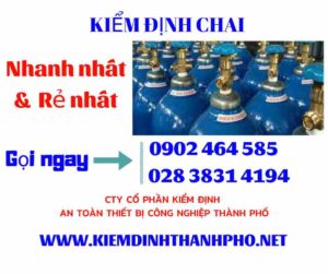 Hình ảnh kiểm định Chai