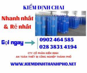 Hình ảnh kiểm định Chai