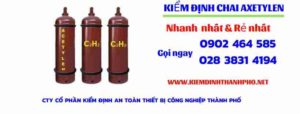 Hình ảnh kiểm định Chai Axetylen