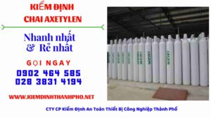 Hình ảnh kiểm định Chai Axetylen