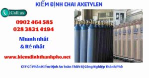 Hình ảnh kiểm định Chai Axetylen