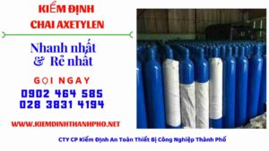 Hình ảnh kiểm định Chai Axetylen