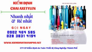 Hình ảnh kiểm định Chai Axetylen