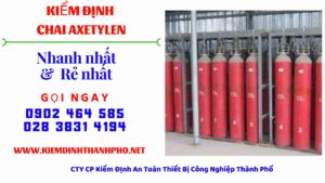 Hình ảnh kiểm định Chai Axetylen