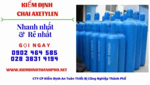 Hình ảnh kiểm định Chai Axetylen