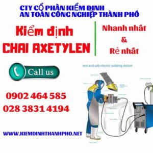 Hình ảnh kiểm định Chai Axetylen