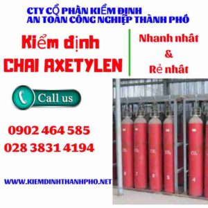 Hình ảnh kiểm định Chai Axetylen