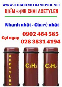 Hình ảnh kiểm định Chai Axetylen