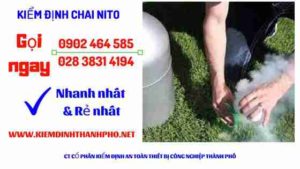 Hình ảnh kiểm định Chai Nito