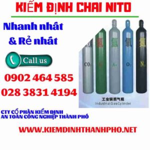 Hình ảnh kiểm định Chai Nito