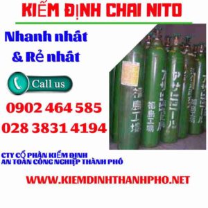 Hình ảnh kiểm định Chai Nito