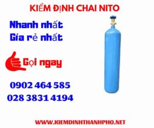 Hình ảnh kiểm định Chai Nito