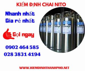 Hình ảnh kiểm định Chai Nito