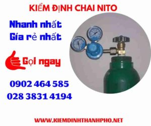 Hình ảnh kiểm định Chai Nito