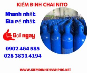 Hình ảnh kiểm định Chai Nito