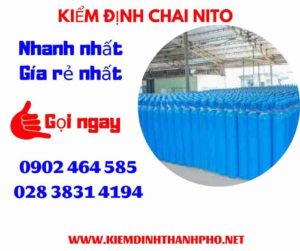 Hình ảnh kiểm định Chai Nito