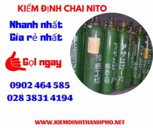 Hình ảnh kiểm định Chai Nito