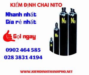 Hình ảnh kiểm định Chai Nito