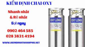 Hình ảnh kiểm định Chai Oxy