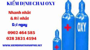 Hình ảnh kiểm định Chai Oxy