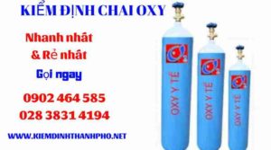 Hình ảnh kiểm định Chai Oxy