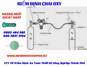 Hình ảnh kiểm định Chai Oxy