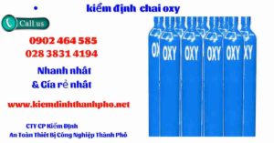 Hình ảnh kiểm định Chai Oxy