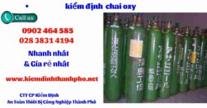 Hình ảnh kiểm định Chai Oxy