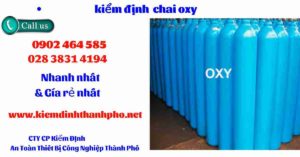 Hình ảnh kiểm định Chai Oxy