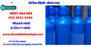 Hình ảnh kiểm định Chai Oxy