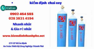 Hình ảnh kiểm định Chai Oxy