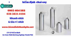 Hình ảnh kiểm định Chai Oxy