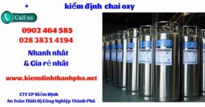 Hình ảnh kiểm định Chai Oxy