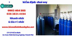 Hình ảnh kiểm định Chai Oxy