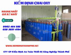 Hình ảnh kiểm định Chai Oxy