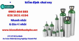 Hình ảnh kiểm định Chai Oxy