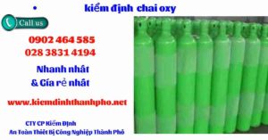 Hình ảnh kiểm định Chai Oxy