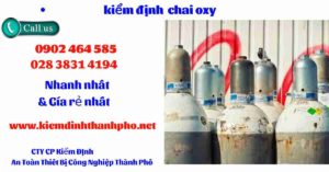 Hình ảnh kiểm định Chai Oxy