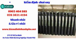 Hình ảnh kiểm định Chai Oxy