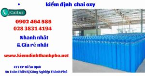 Hình ảnh kiểm định Chai Oxy